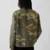 Camisas utilitarias de lona vaquera con estampado de camuflaje