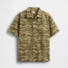 Camisas utilitarias infantiles de algodón ripstop