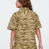 Camisas utilitarias infantiles de algodón ripstop