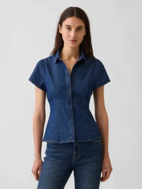 Camisas vaqueras de manga corta