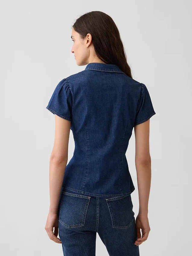 Camisas vaqueras de manga corta