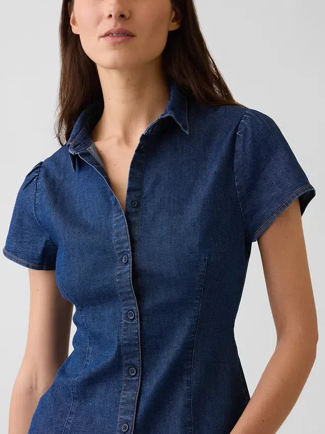 Camisas vaqueras de manga corta