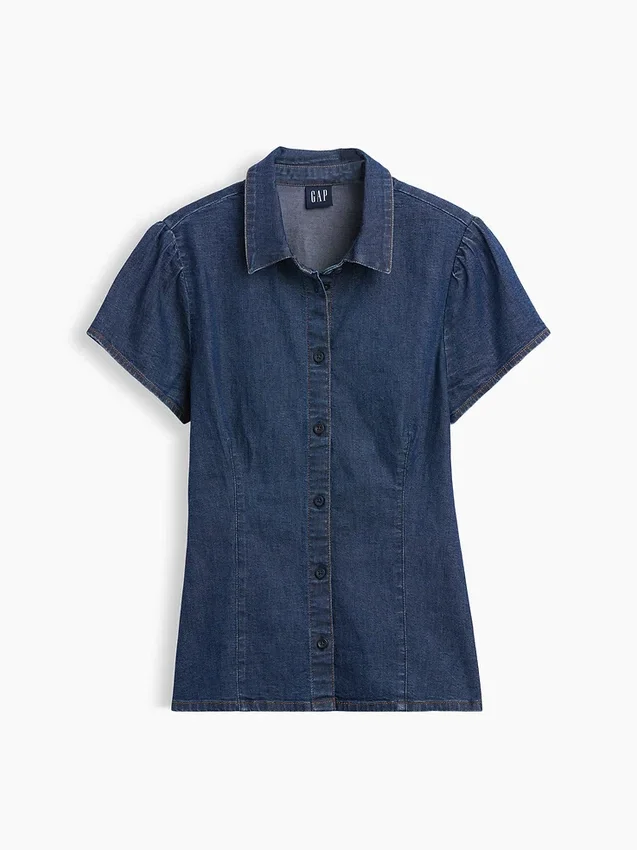 Camisas vaqueras de manga corta