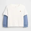 Camiseta 2 en 1 de tejido grueso para Bebé y Niño