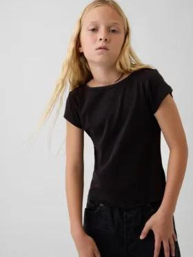 Camiseta ajustada de manga corta para niño