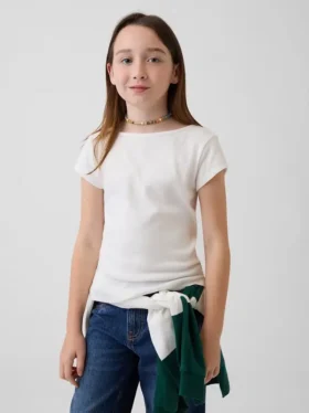 Camiseta ajustada de manga corta para niño
