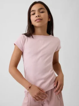 Camiseta ajustada de manga corta para niño