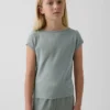 Camiseta ajustada de manga corta para niño