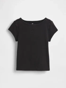 Camiseta ajustada de manga corta para niño