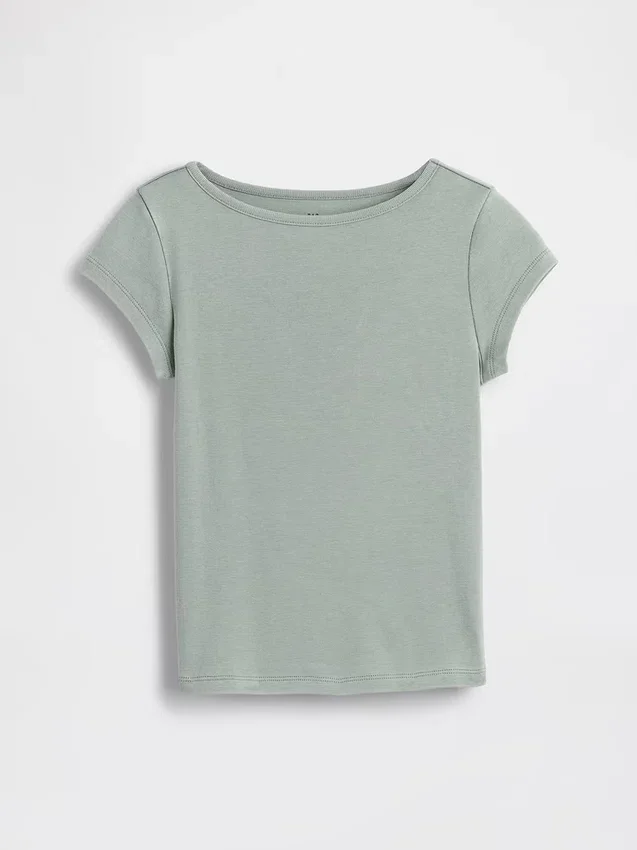 Camiseta ajustada de manga corta para niño