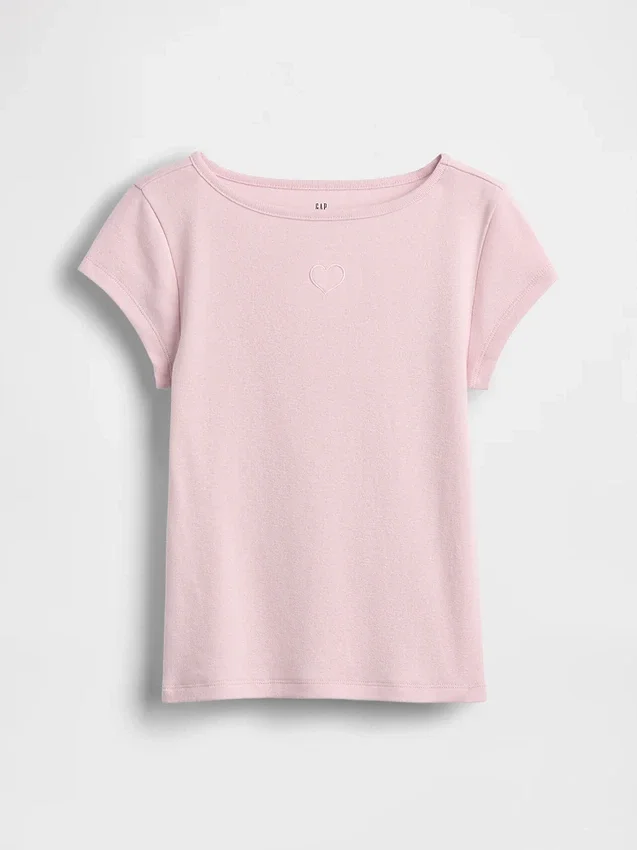 Camiseta ajustada de manga corta para niño