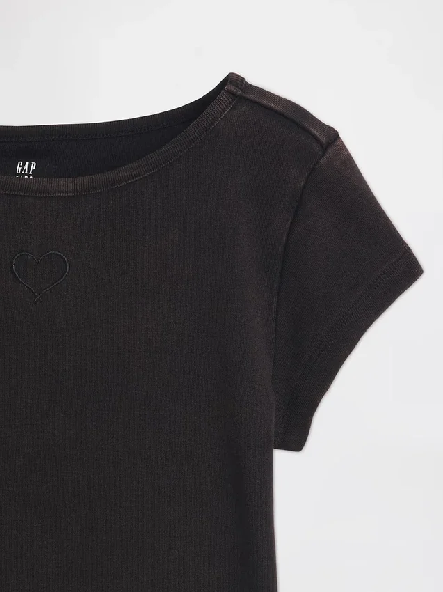 Camiseta ajustada de manga corta para niño