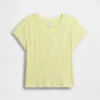 Camiseta ajustada de punto acanalado multicolor para niños