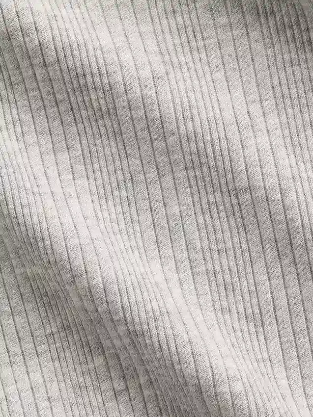 Camiseta ajustada de punto acanalado multicolor para niños
