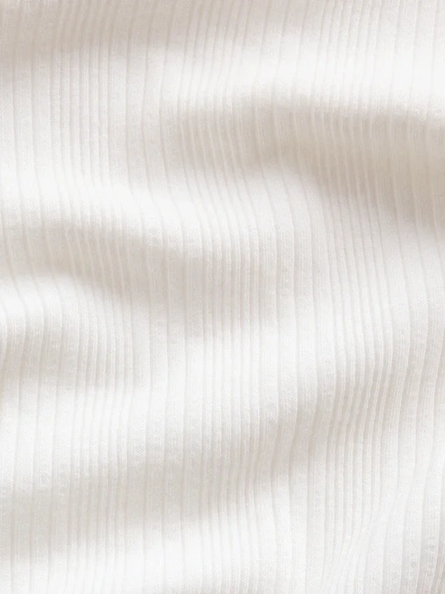 Camiseta ajustada de punto acanalado multicolor para niños