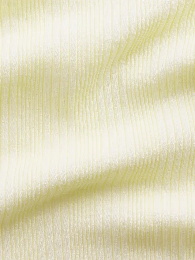 Camiseta ajustada de punto acanalado multicolor para niños
