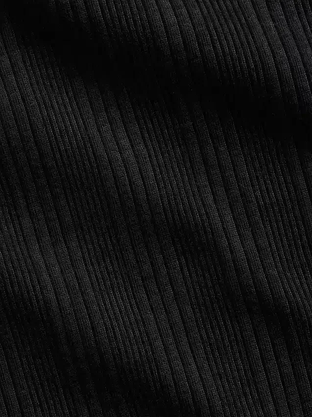 Camiseta ajustada de punto acanalado multicolor para niños