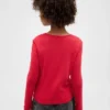 Camiseta ajustada infantil con lazo y abertura
