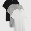 Camiseta clásica con cuello en V (paquete de 3)