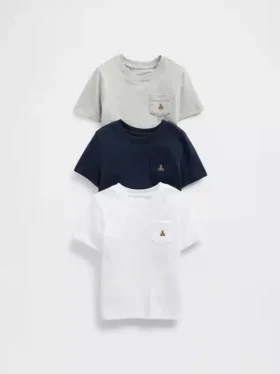 Camiseta combinable para bebés y niños (paquete de 3)