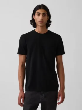 Camiseta con bolsillo de algodón orgánico para adulto