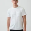 Camiseta con bolsillo de algodón orgánico para adulto