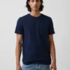 Camiseta con bolsillo de algodón orgánico para adulto