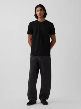 Camiseta con bolsillo de algodón orgánico para adulto