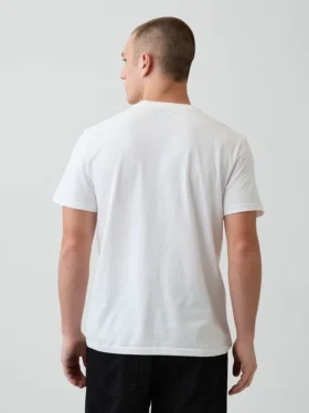 Camiseta con bolsillo de algodón orgánico para adulto