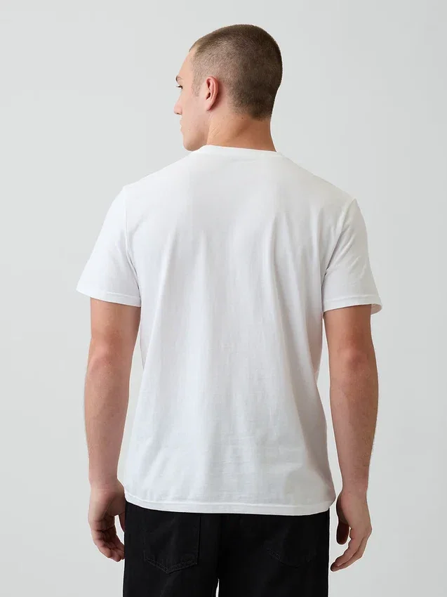Camiseta con bolsillo de algodón orgánico para adulto