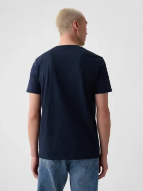 Camiseta con bolsillo de algodón orgánico para adulto