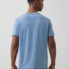 Camiseta con bolsillo de algodón orgánico para adulto