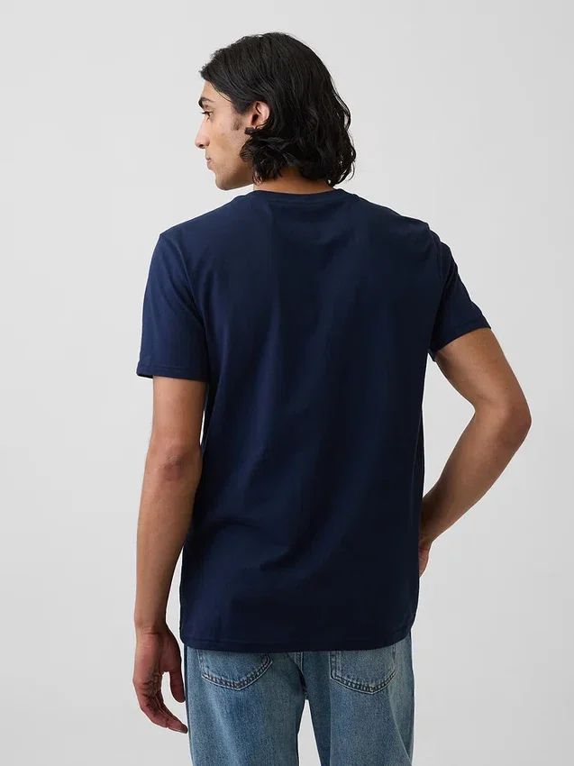 Camiseta con bolsillo de algodón orgánico para adulto