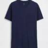 Camiseta con bolsillo de algodón orgánico para adulto