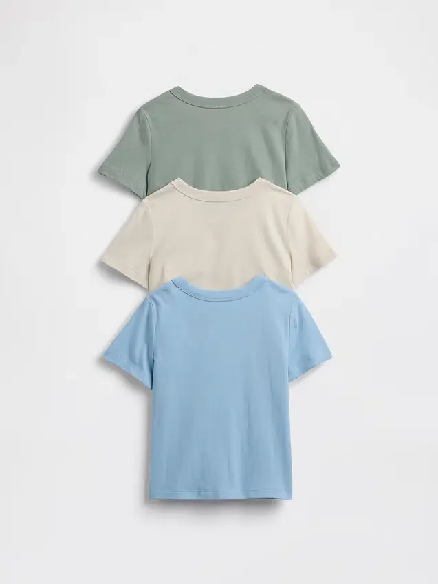 Camiseta con bolsillo «Mix & Match» para bebés y niños (paquete de 3)