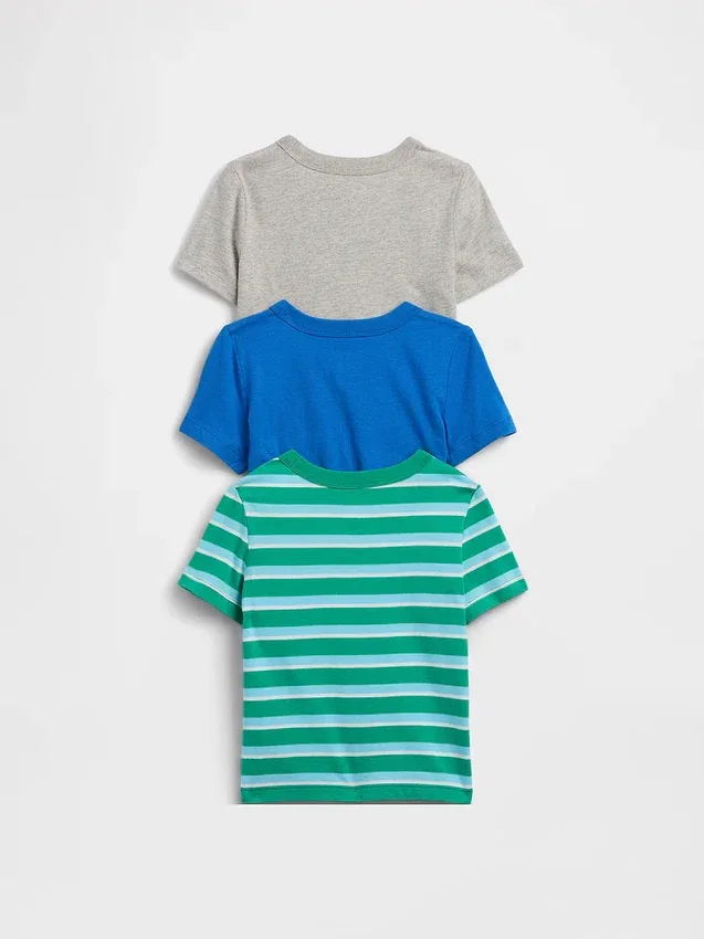 Camiseta con bolsillo «Mix & Match» para bebés y niños (paquete de 3)