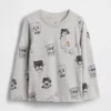 Camiseta con bolsillo para bebés y niños pequeños, combinable