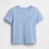 Camiseta con bolsillo para bebés y niños pequeños, combinable