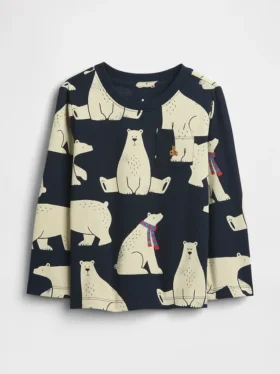 Camiseta con bolsillo para bebés y niños pequeños, combinable