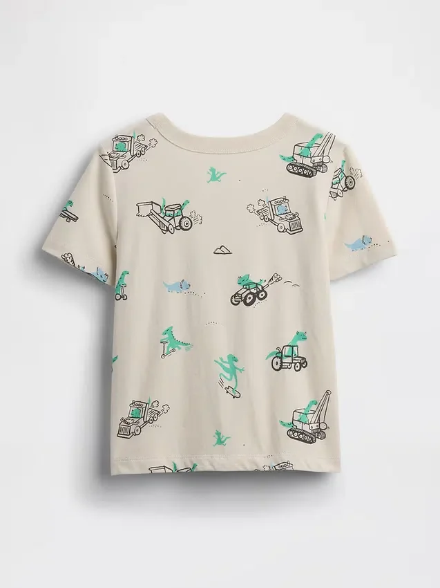 Camiseta con bolsillo para bebés y niños pequeños, combinable