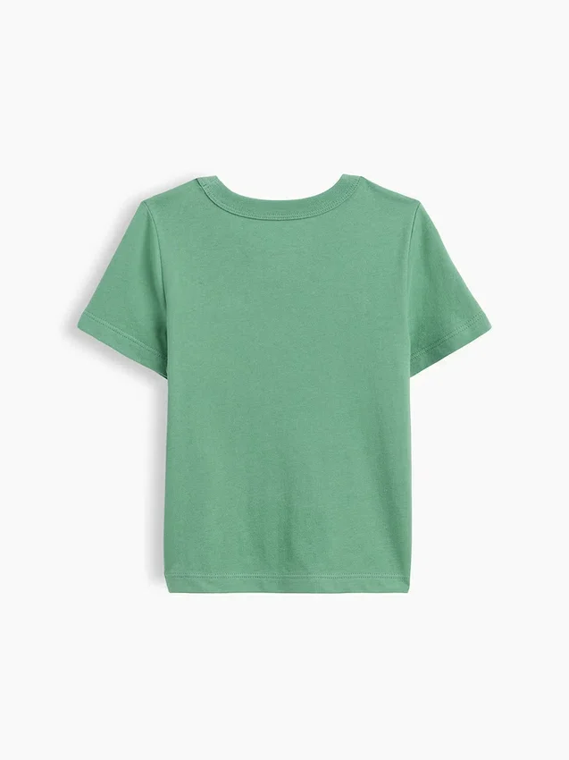 Camiseta con bolsillo para bebés y niños pequeños, combinable