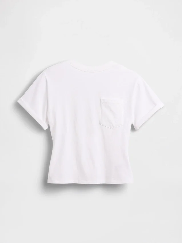 Camiseta con bolsillo y espalda redondeada de Gapstudio