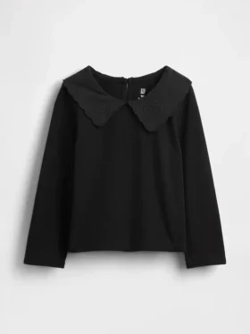 Camiseta con cuello en forma de corazón para bebés y niños