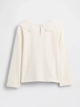 Camiseta con cuello en forma de corazón para bebés y niños