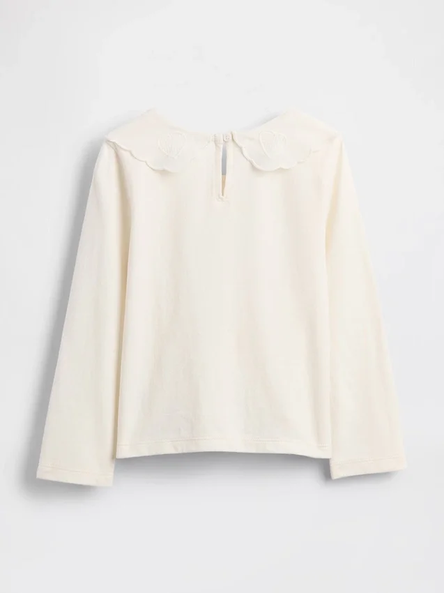 Camiseta con cuello en forma de corazón para bebés y niños
