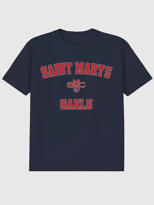 Camiseta con diseño clásico del campus del Saint Mary’s College de California