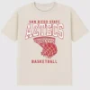 Camiseta con diseño de la canasta de baloncesto de la Universidad Estatal de San Diego