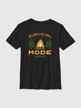 Camiseta con diseño de «Minecraft: Modo Supervivencia» para niños