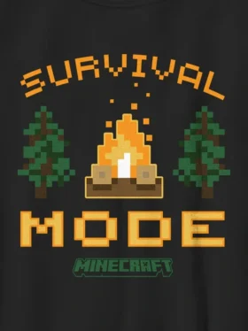 Camiseta con diseño de «Minecraft: Modo Supervivencia» para niños