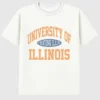 Camiseta con diseño vintage de los Fighting Illini de la Universidad de Illinois